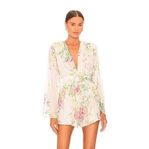 Belted Floral Sabina Musayev Romper. Size M. Worn Once.